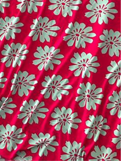 LuLaRoe Azure midi a-line skirt. Pink with teal daisies.