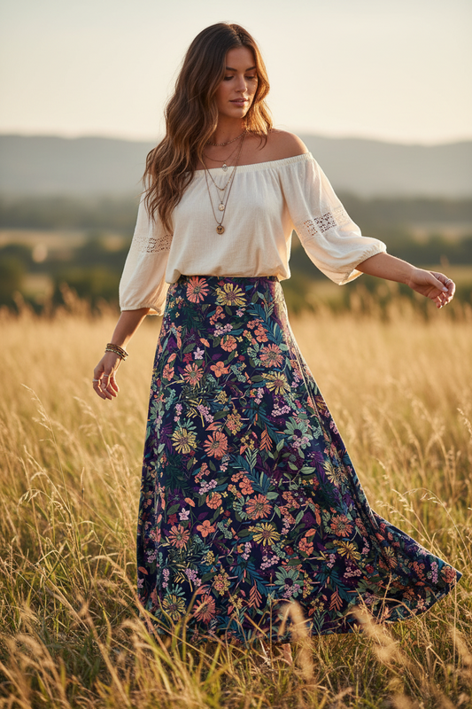 Vintage LuLaRoe Maxi Skirt - Multi Floral