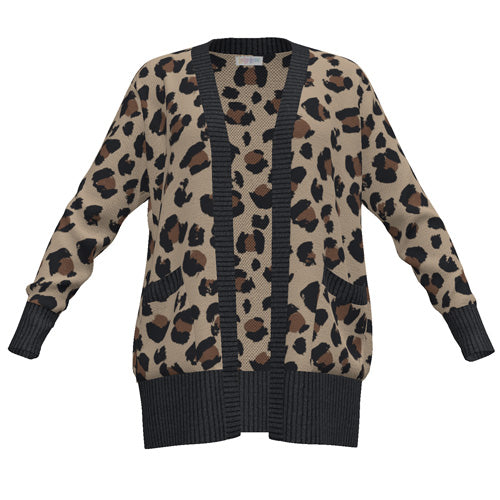 Peyton - Tan Brown Black Cheetah Print