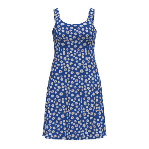 Navy - Blue White Small Daisies