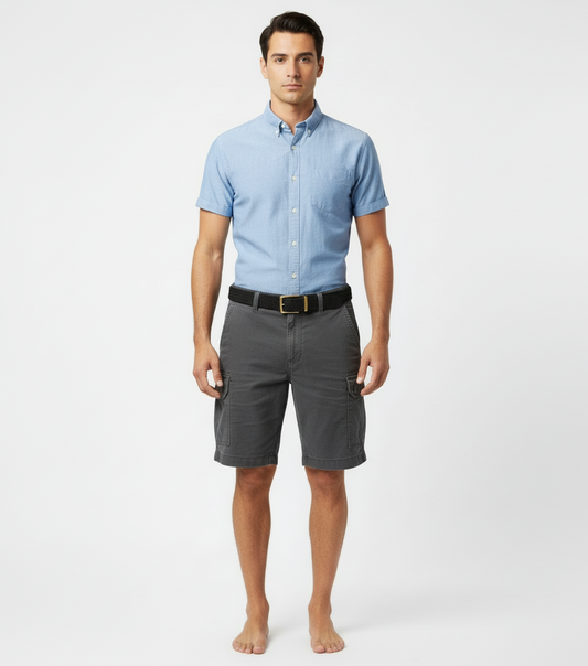 The Foundry Big and Tall - Men’s Dark Gray Cargo Shorts