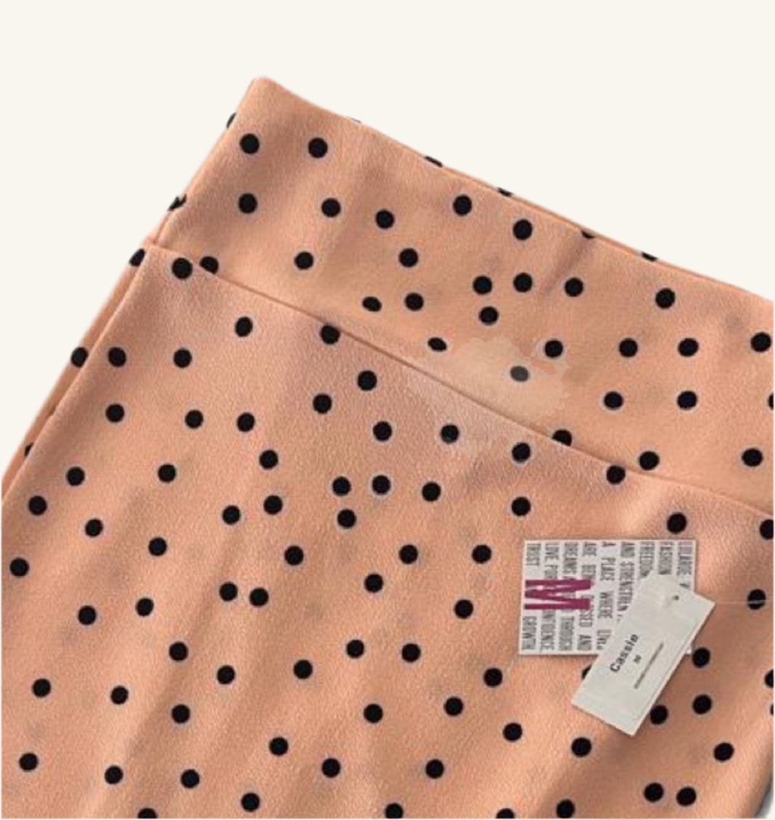 Cassie - Salmon Black Dots