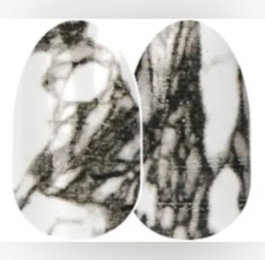 Black and white marble nail strips. Color Street.