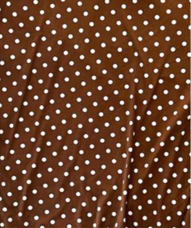 Christy T - Brown White Polka Dot