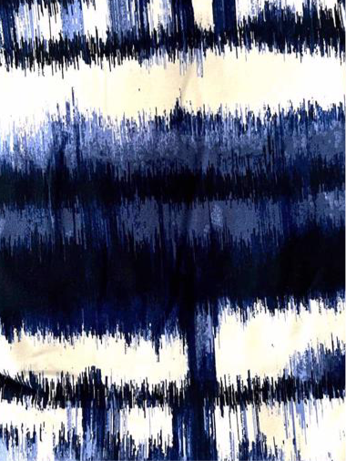 Leggings - Black Navy White Tie Dye Stripe