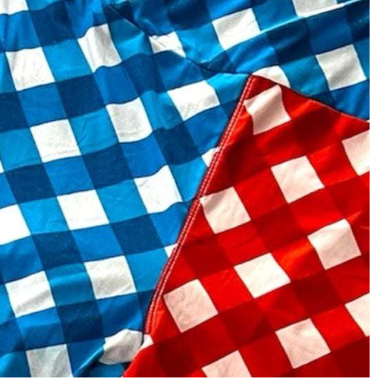 Leggings - Red White Blue Check