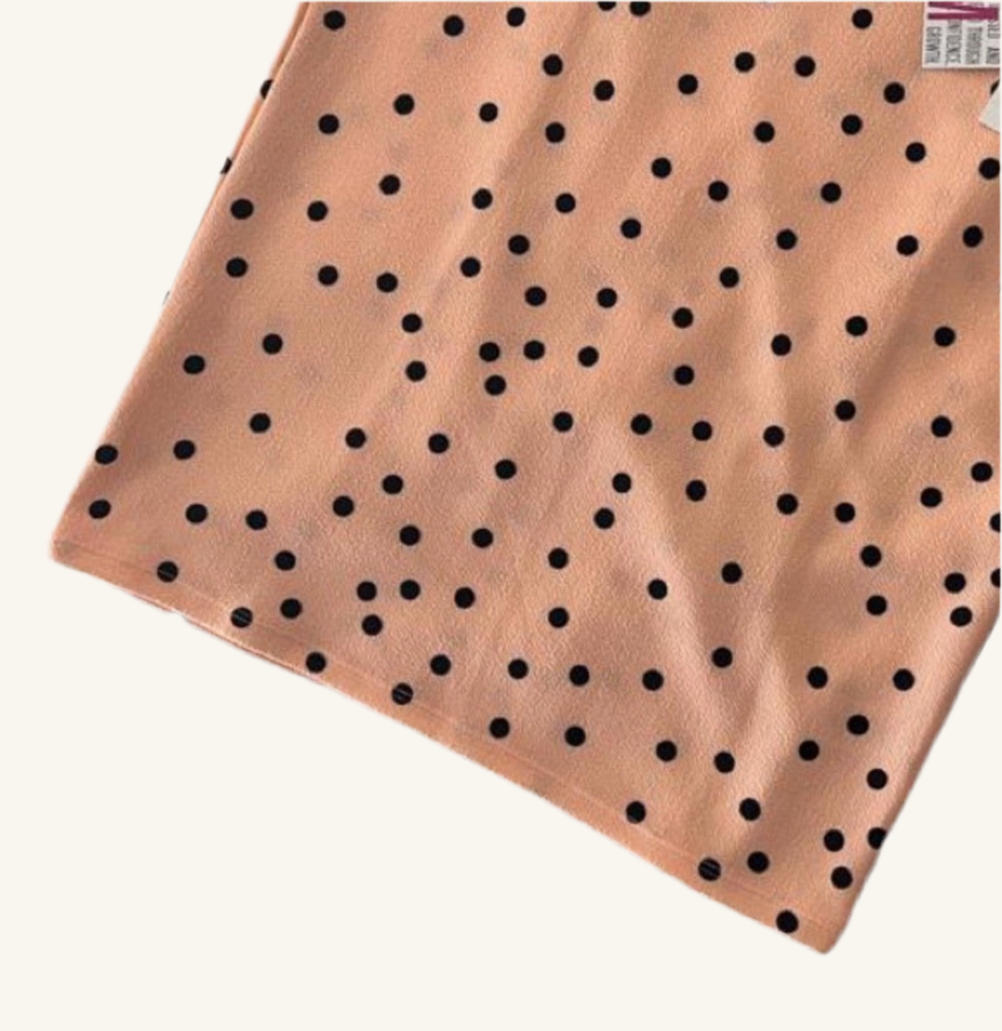 Cassie - Salmon Black Dots
