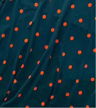 Azure A-Line Skirt - Teal Polka Dot