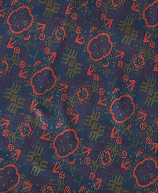 Cassie Pencil Skirt - Blue Red Arrow