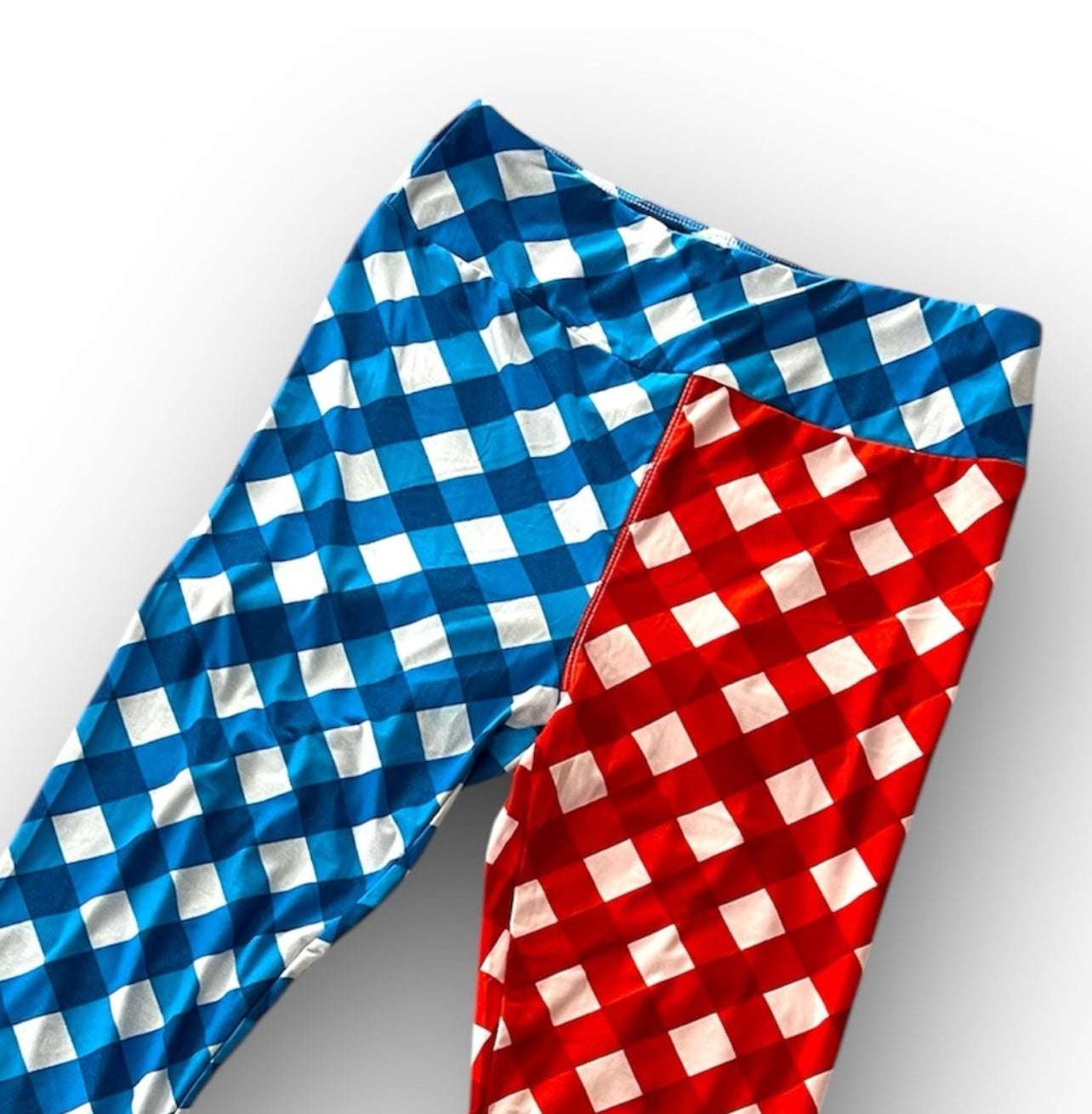 Leggings - Red White Blue Check