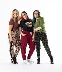 Jax - White Mint Pink Black Vertical Stripe