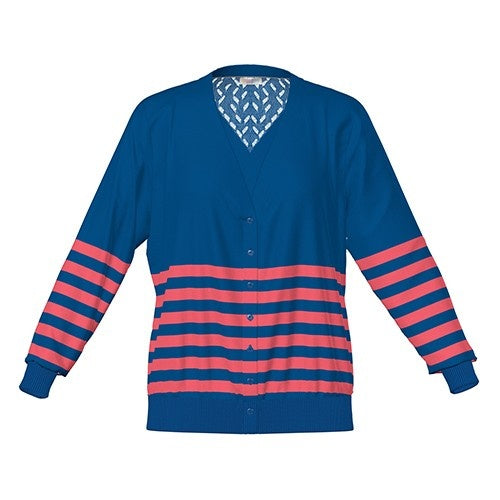 Cheryl - Blue Coral Stripe