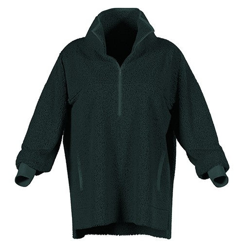 Nancy Half Zip Pullover - Solid Botanical Garden Green