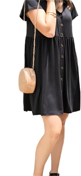 Heidi - Solid Black Rayon
