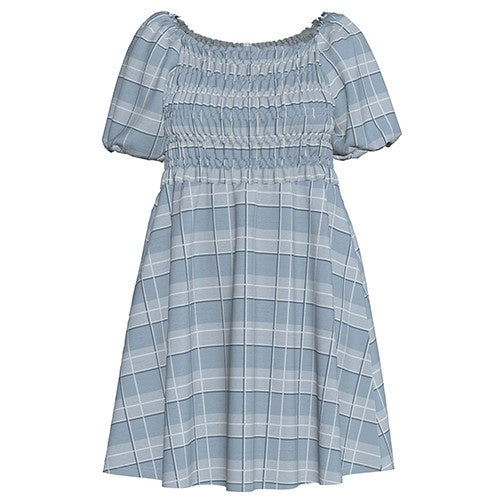 Alina Nap Dress - Blue Plaid