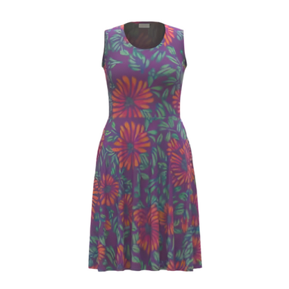 LuLaRoe, Nicki, purple coral jumbo floral