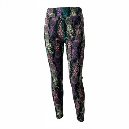 Leggings - Black Multi Pineapples