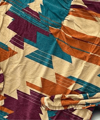 Mia - Tan Teal Multi Aztec