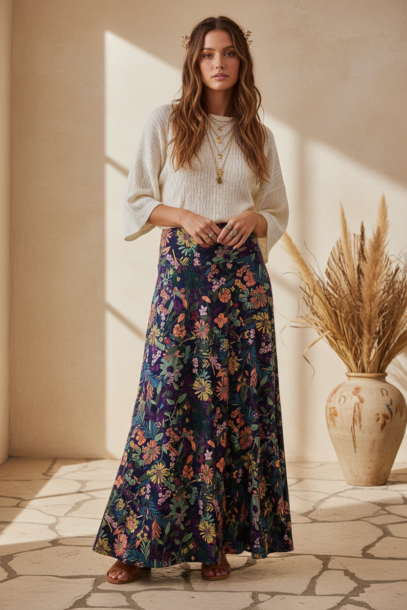 Vintage LuLaRoe Maxi Skirt - Multi Floral