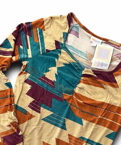 Mia - Tan Teal Multi Aztec