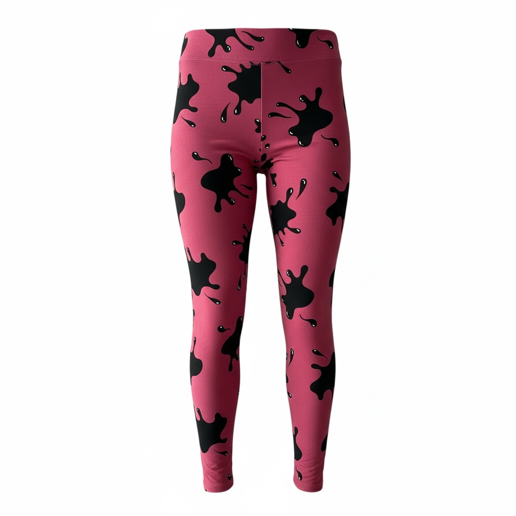 Leggings - Pink Inkblot