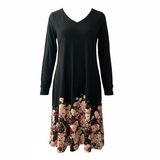 Emily - Long Sleeve Swing Dress