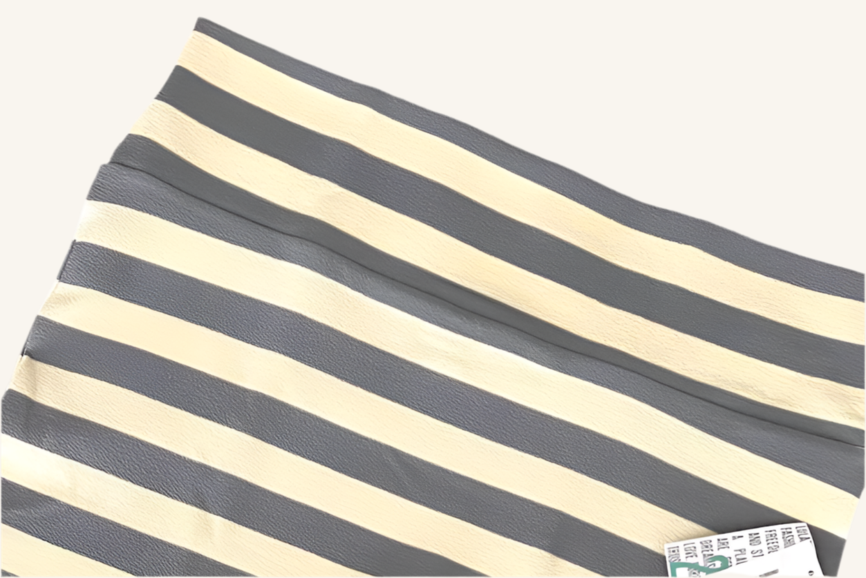 Cassie - Yellow Grey Stripe