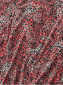 Melissa - Coral Black Cheetah Print