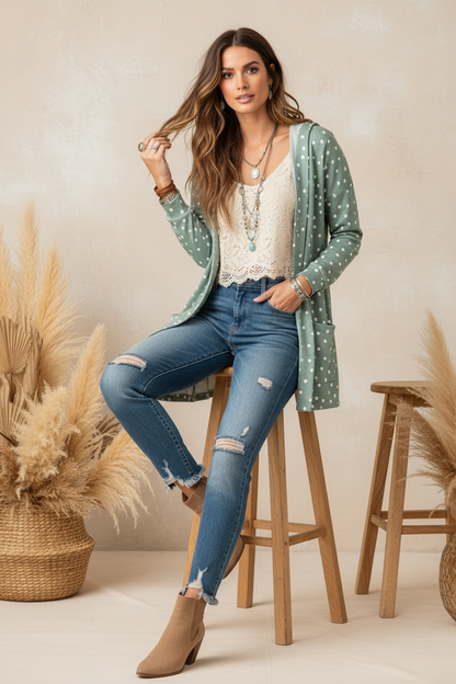 Cozy Mackenzie - Green Dots