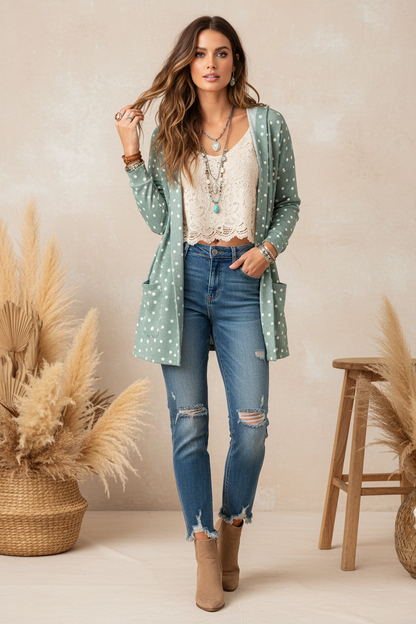 Cozy Mackenzie - Green Dots