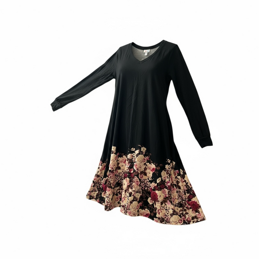 Emily - Long Sleeve Swing Dress