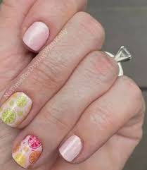 Main squeeze. Shimmery fruit slices nail strips by color street 