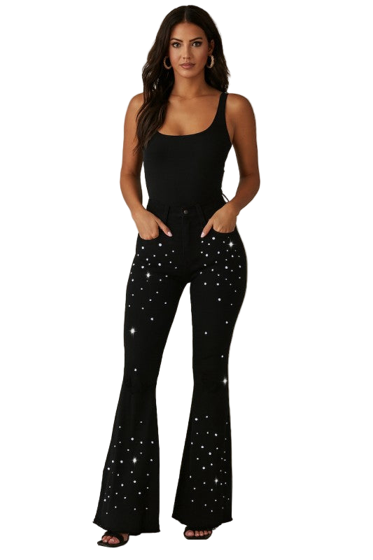 Starlit Glam Bell Bottom Jeans