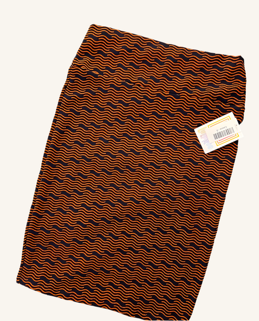 Cassie - Orange Blue Pattern