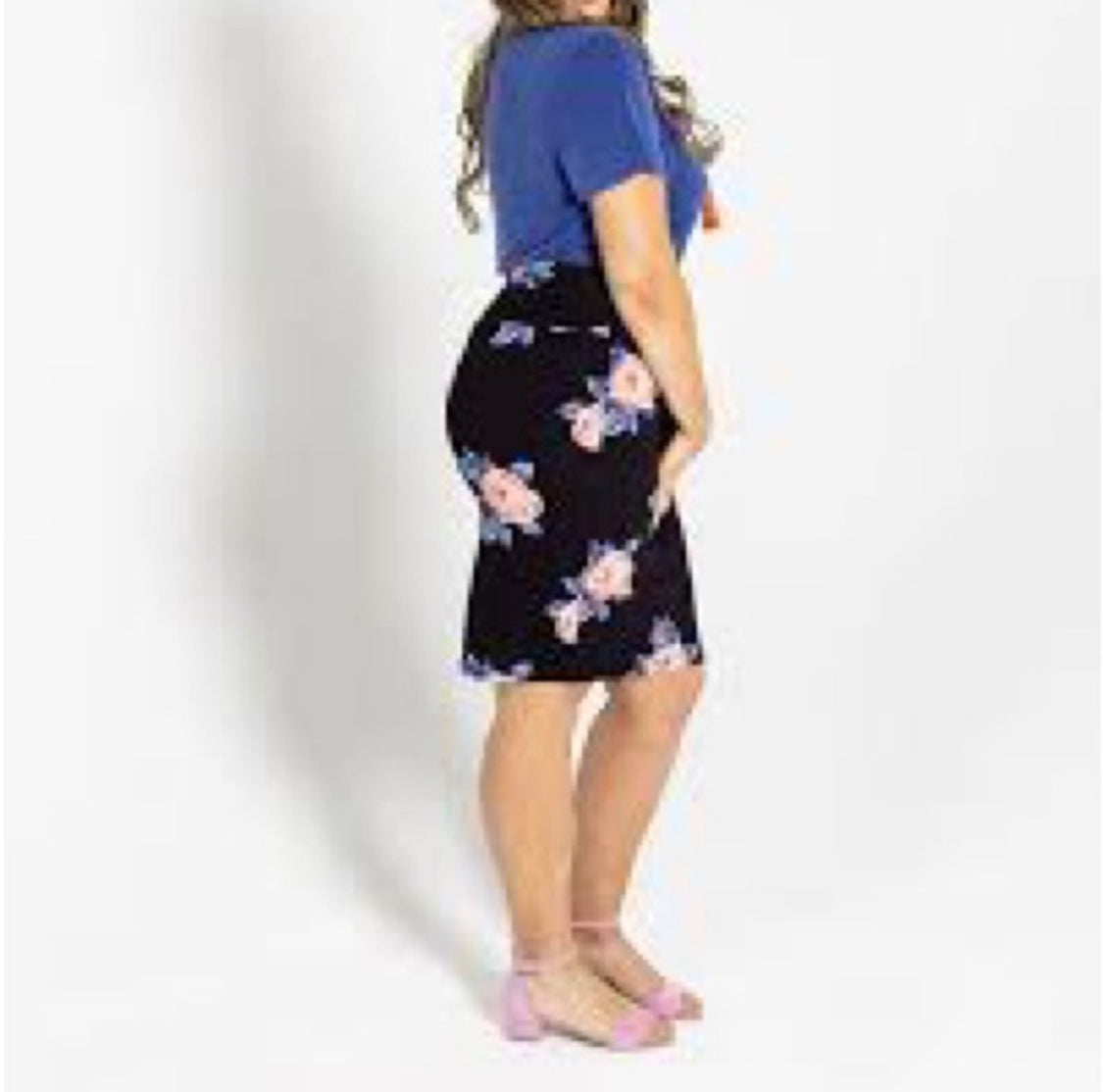 Cassie - Orange Blue Floral
