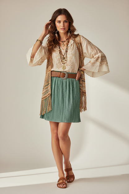 Samantha - Solid Loden Frost Green