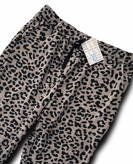 Jax - Heather Charcoal Black Cheetah Print