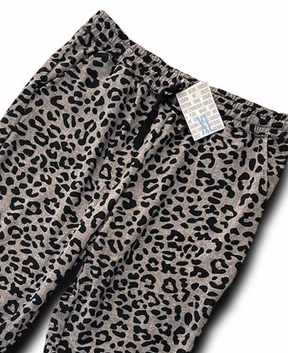 Jax - Heather Charcoal Black Cheetah Print