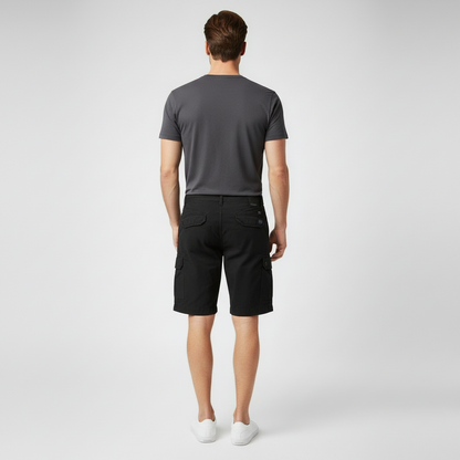 The Foundry Big and Tall - Men’s Black Cargo Shorts