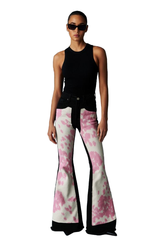 Rodeo Bell Bottom - Black Pink