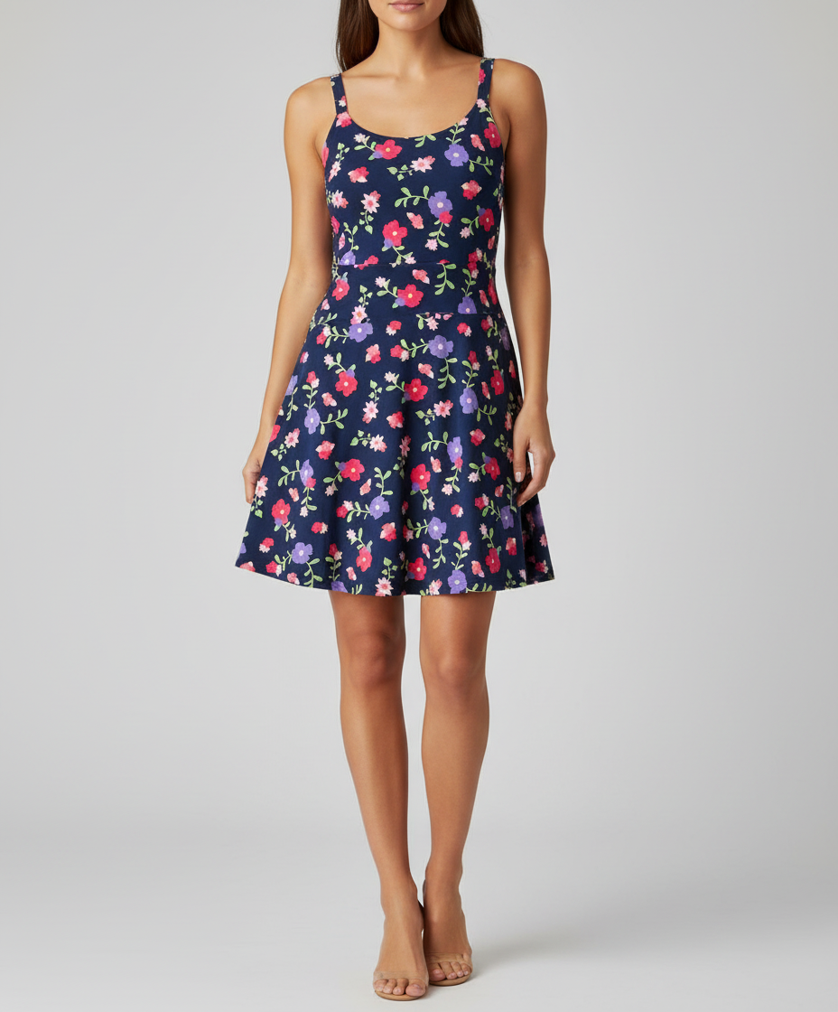 Lynn - Dark Teal Floral