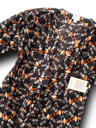 Monroe - Brown Orange Motif