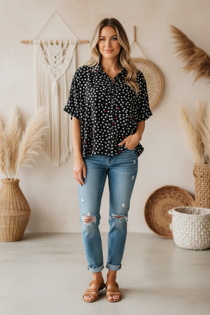 Amy - Dolman Sleeve Top