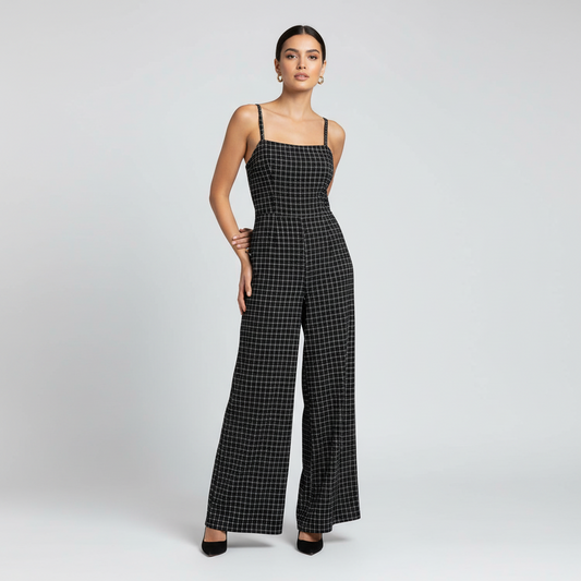 Leola - Black White Plaid