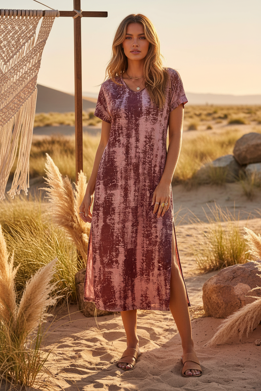 Macy - Burgundy Grunge Texture