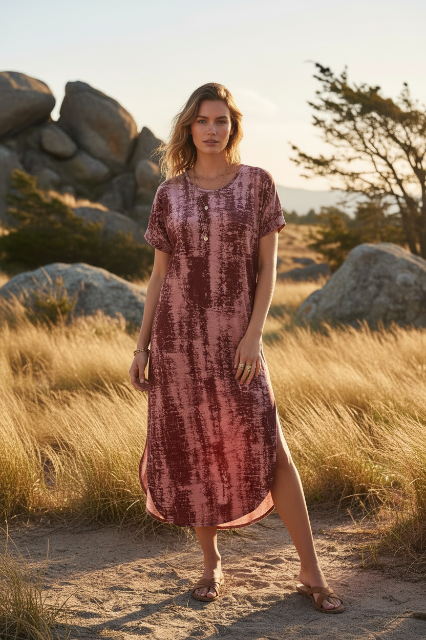 Macy - Burgundy Grunge Texture