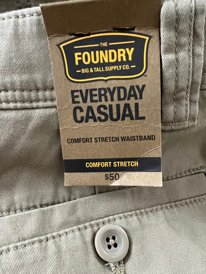The Foundry Big and Tall - Men’s Khaki Cargo Shorts