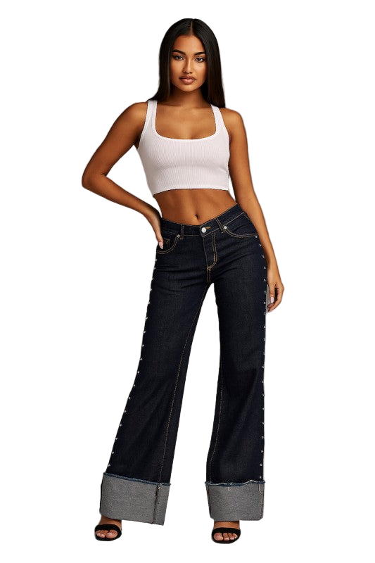 Gary Studded Low Rise Jean