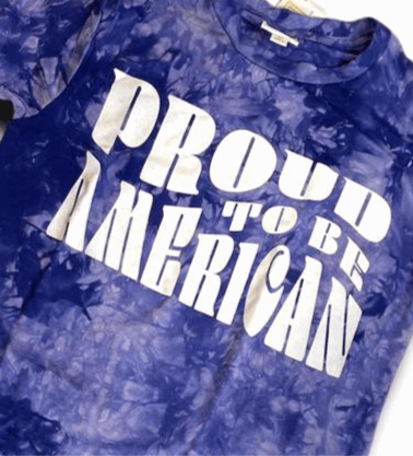 Rocker Tee - Proud to Be American Graphic