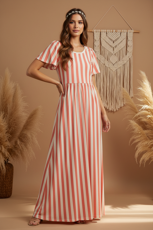 Riley - Pink Candy Stripe